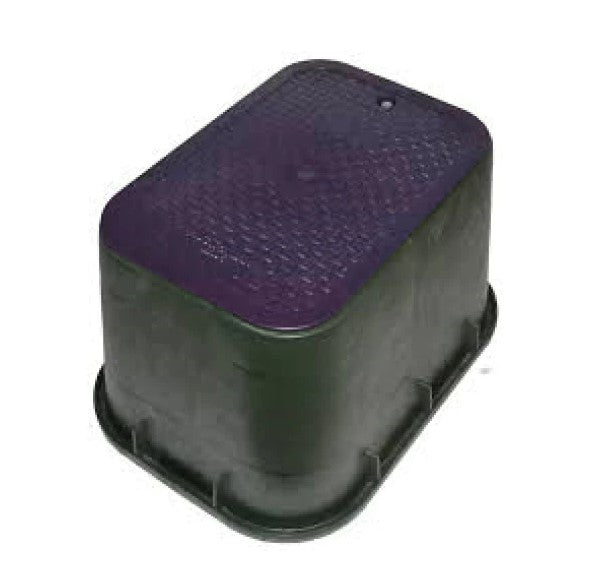 HR 1419-12VBOLRW Commercial Medium Rectangular Purple Valve Box with Overlay Lid (305mm Wide x 435mm Long x 305mm Deep)