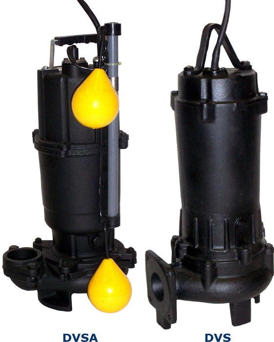 Ebara DVS Cast Iron Submersible Wastewater Pumps with Semi-Vortex Impeller