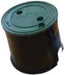 Lockable Valve Boxes - Lids lock in place with bolt Product Name: Round Domestic 150mm top x 215mm bottom x 220mm deep
