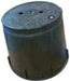 Lockable Valve Boxes - Lids lock in place with bolt Product Name: Round commercial 235mm top x 335mm bottom x 255mm deep