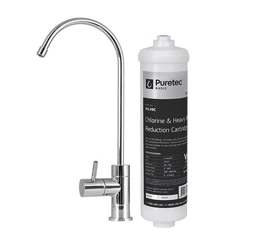Puretec IL-UB | Inline Undersink Water Filter System Product Name: IL-UB Inline Undersink Water Filter System Complete, IN149C Replacement Triple Action Inline Cartridge - Replacement Cartridge