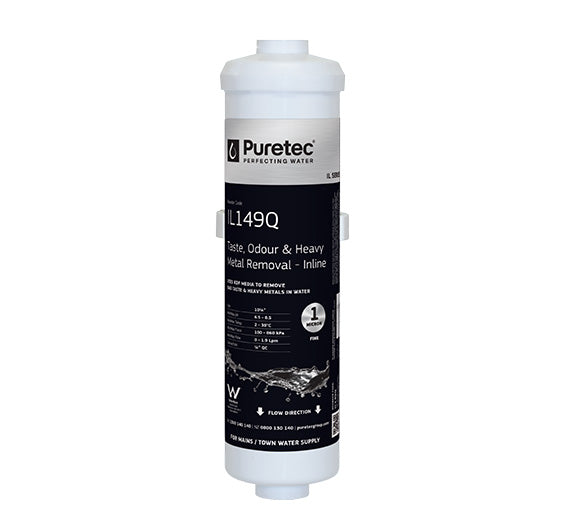 Puretec X3 Series | Inline Undersink Water Filter System with High Loop Faucet Product Name: Inline Replacement Cartridge (1 Micron)