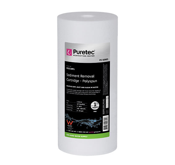 Puretec Hybrid G12 | Triple Filtration and Ultraviolet All in One Unit Product Name: Replacement Polyspun Sediment Cartridge (10 Micron)