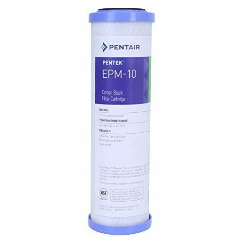 Pentair EPM-10 10mic Carbon Block 10" x 2.5" Filter Cartridge For Chlorine Taste & Odor Reduction