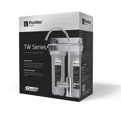 Puretec TW Series | Twin Undersink Water Filter System Product Name: Twin Undersink Filter System