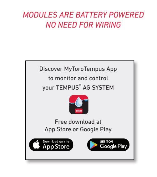 Toro Tempus AG-CT Battery Powered DC Controllers