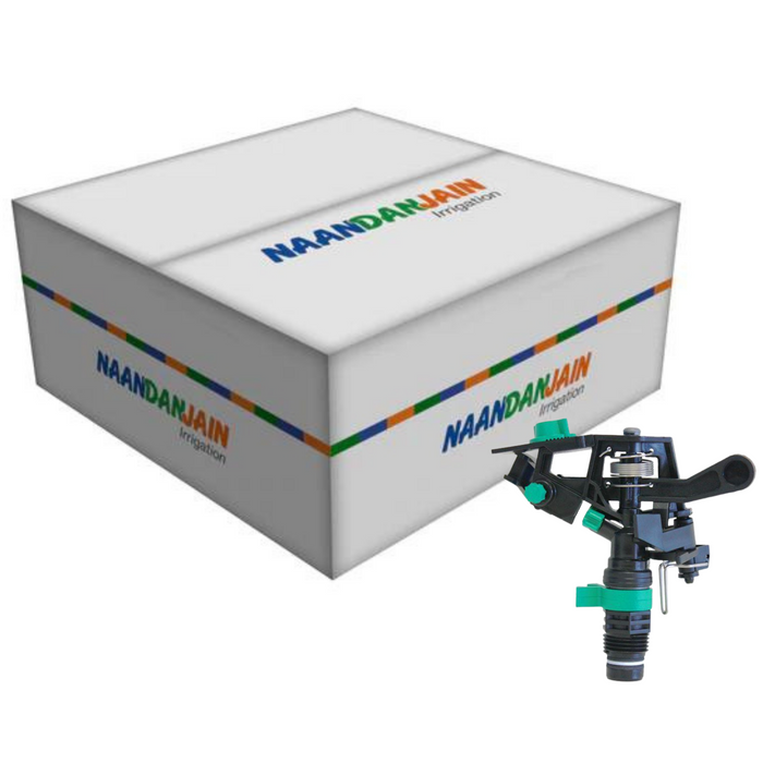 NaanDanJain 427B Adjustable Full/Part Circle 15mm Male Plastic Impact Sprinklers