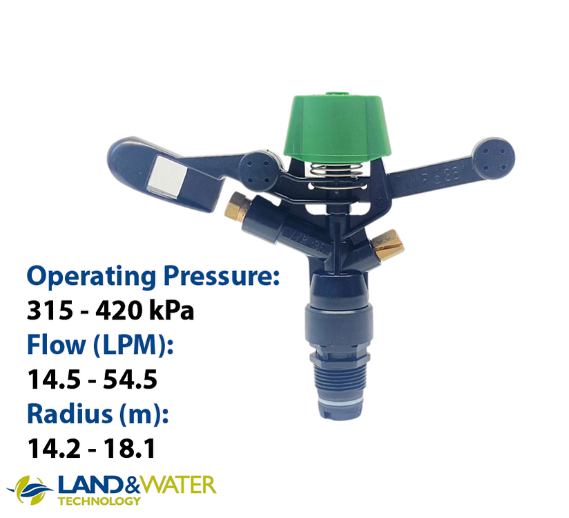 thumbnail image 2 of 5 VYRSA #36 3/4" Impact Sprinklers – Quality Plastic, Replace Rain Bird 30H – Made In Spain 2 of 3