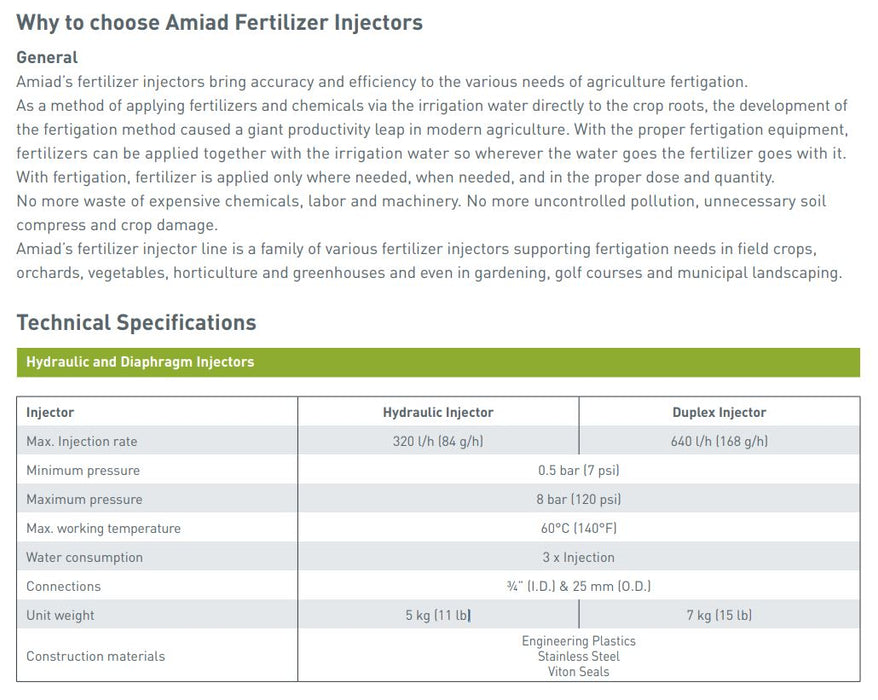Amiad Fertiliser Injector 4-01 Title: Default Title