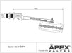 Apex Space Saver Float Valves Size: 15mm (1/2") Space Saver Float Valve