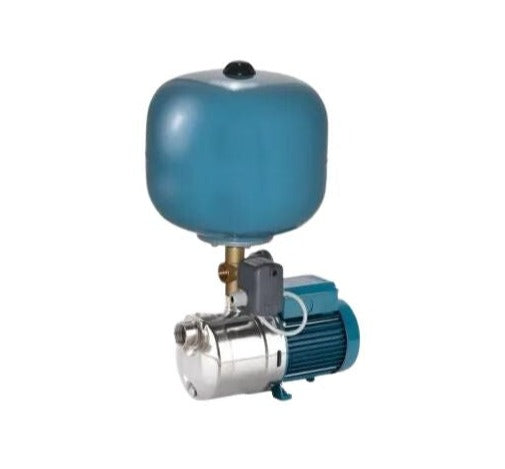 Calpeda MXHL 304ss Horizontal Multistage Close Coupled Pressure Pumps with 8L Pressure Tank