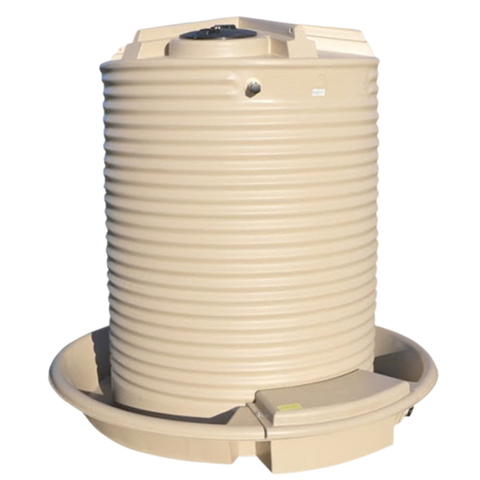 2,300LTR Poly Cup & Saucer Water Tank with Float Valve Perth