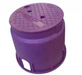 Dura Reclaimed Purple Valve Boxes - PERTH ONLY Product Name: Round 250mm top x 290mm bottom x 260mm deep - PERTH ONLY