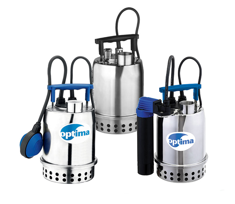 Ebara Optima 0.25kW Stainless Steel Submersible Drainage Pumps (Max 150LPM)