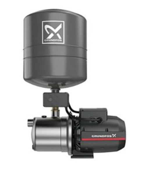 Grundfos JP PT Self Priming Jet Pump With Pressure Tank and Switch Product Name: JP 3-42 PT-V Self Priming Jet Pump - 0.42kW with 20L Pressure Tank, JP 4-47 PT-V Self Priming Jet Pump - 0.56kW with 20L Pressure Tank, JP 4-54 PT-V Self Priming Jet Pump - 0.75kW with 20L Pressure Tank, JP 5-48 PT-V Self Priming Jet Pump - 1.01kW with 20L Pressure Tank