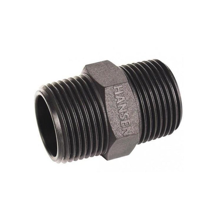 Hansen Threaded Nipples - Male Product Name: 10mm Hansen Nipple x 10, 15mm Hansen Nipple, 20mm Hansen Nipple, 25mm Hansen Nipple, 32mm Hansen Nipple, 40mm Hansen Nipple, 50mm Hansen Nipple, 65mm Hansen Nipple, 80mm Hansen Nipple, 100mm Hansen Nipple
