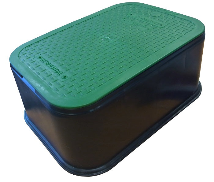 HR HR1419-7VBOL Rectangular Residential Valve Box with Overlay Lid ...