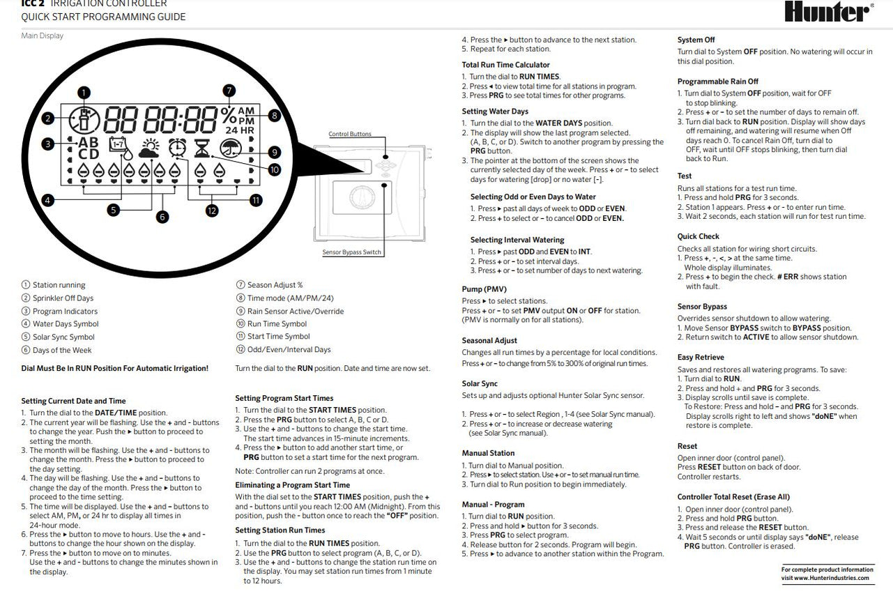Hunter ICC2 Modular Irrigation Outdoor Controller Shop Online