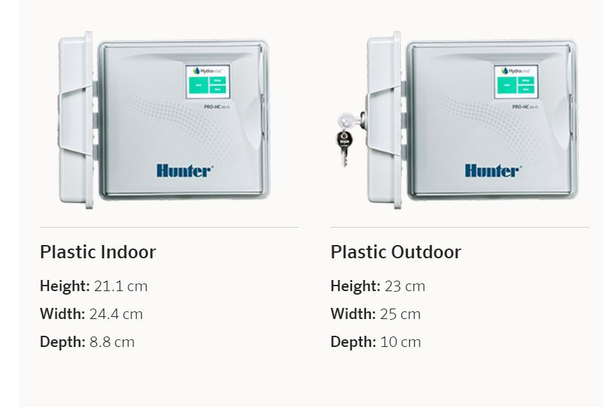Hunter PRO-HC (HYDRAWISE) WI-FI Irrigation Controllers 1. Choose your model: Indoor Controller, Outdoor Controller