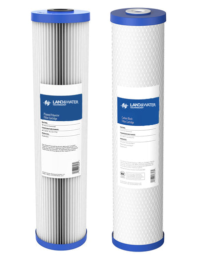 Pentair 2-Stage WaterMarked Whole House Water Filter System 20" x 4.5" Complete with Cartridges