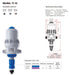 Mixrite TF10m³/HR - Proportional Injector Water Driven Pump Product Name: Mixrite TF10m³ - 0.1%-1%  - TF10-001, Mixrite TF10m³ - 0.2%-2% - TF10-002, Mixrite TF10m³ - 1%-5% - TF10-005