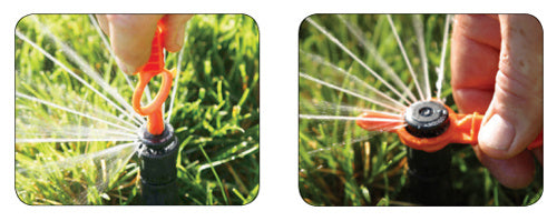 Sprinkler head adjustment tool demonstration