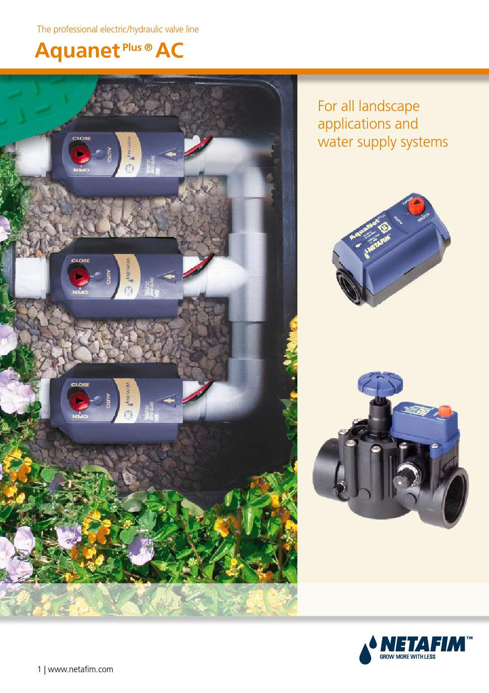 Netafim Values Netafim AquaNet Plus AC/DC Low Energy Solenoid Valves | Shop Online