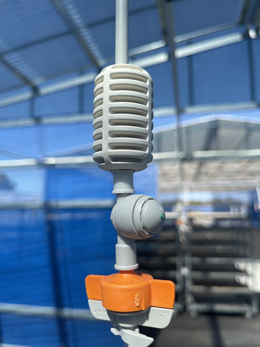 Netafim Spinnet Sprinkler Complete Select your spinnet head: 70l/hr Grey Swivel, 90l/hr Grey Swivel, 120l/hr Grey Swivel, 160l/hr Grey Swivel, 200l/hr Grey Swivel