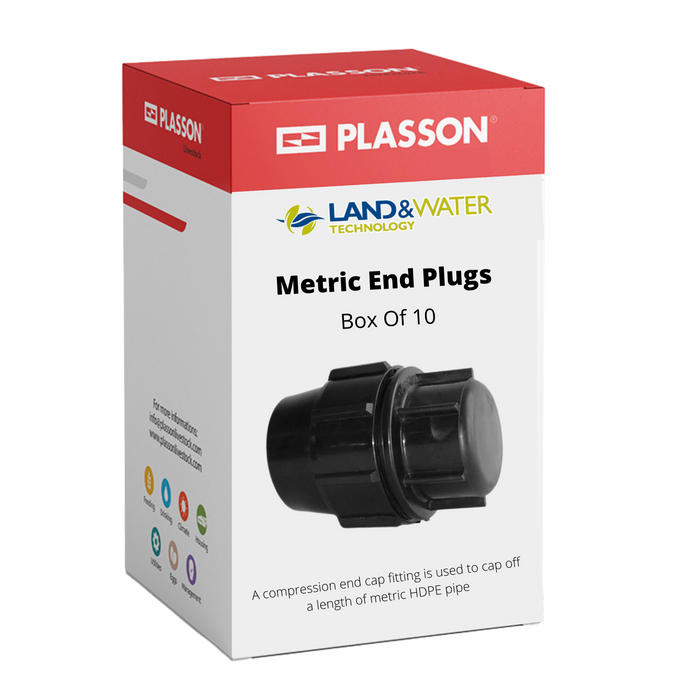 Plasson Metric End Plugs for Blueline Poly Pipe