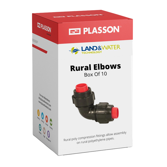 Plasson Rural Elbows for Redline Poly