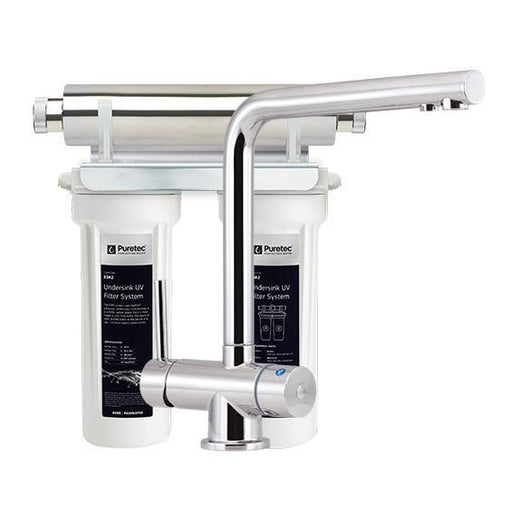 Puretec ESR2-Tripla Series | Undersink UV Water Filter System Product Name: ESR2-T6 Undersink UV Filter with Tripla T6 LED Mixer Tap