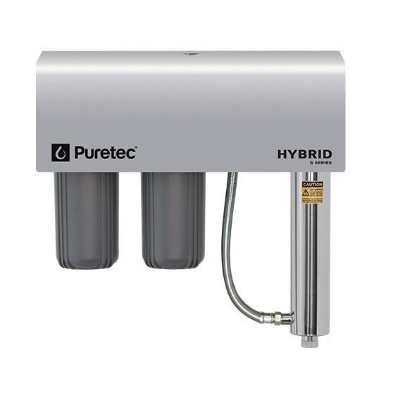 Puretec Hybrid G Series | Filtration & Ultraviolet All in One Unit Product Name: Hybrid G6 - Whole House UV Water Treatment System 10" 1" Connection Max Flow Rate 75Lpm