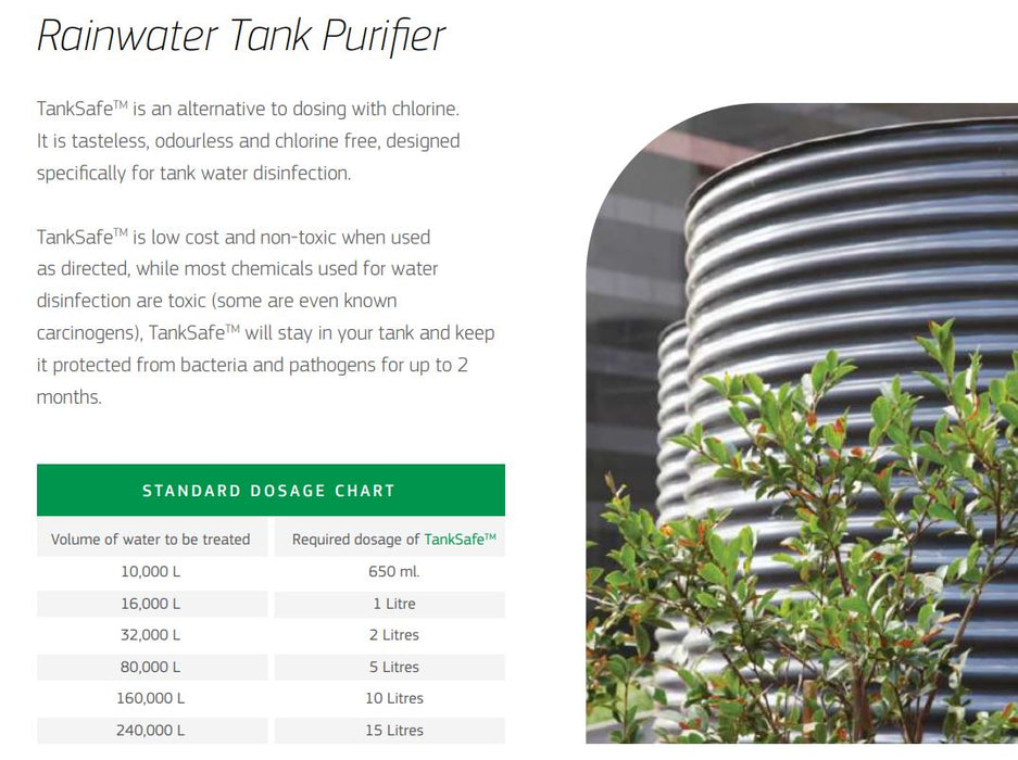 Puretec Tanksafe Rainwater Tank Purifier Liquid