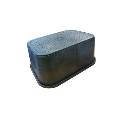 HR 1419-8VBKL Commercial Square Valve Box with Lockable Lid (305mm Wide x 435mm Long x 200mm Deep)