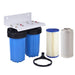 Twin Whole House Water Filter System Complete 10" x 4.5" (With Cartridges) Title: Default Title