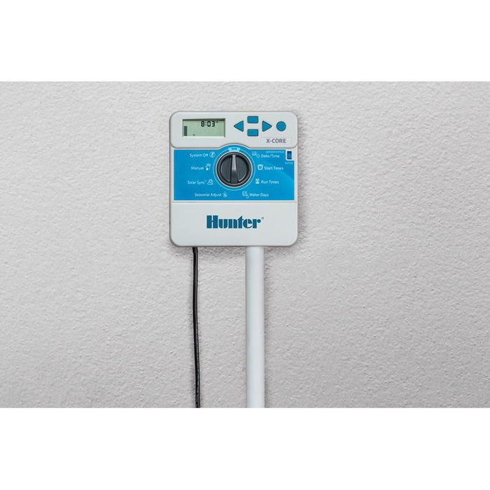Hunter X-CORE Irrigation Controllers Product Name: Hunter XC 4 Station Indoor Controller, Hunter XC 4 Station Outdoor Controller, Hunter XC 6 Station Indoor Controller, Hunter XC 6 Station Outdoor Controller, Hunter XC 8 Station Indoor Controller, Hunter XC 8 Station Outdoor Controller